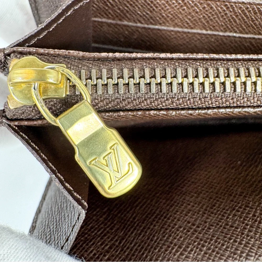 Authentic Louis Vuitton Sarah Wallet Damier Ebene Checkered - Picture 12 of 14